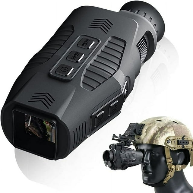 YOPTOP Lunettes de Vision Nocturne 1080p Monoculaire Numérique Vision Nocturne pour Voyage dans l'Obscurité Monoculaires Infrarouges Sauvegarde de Photos & Vidéos Monoculaire d'Imagerie Thermique pour Chasse Camping Voyage, Modèle1