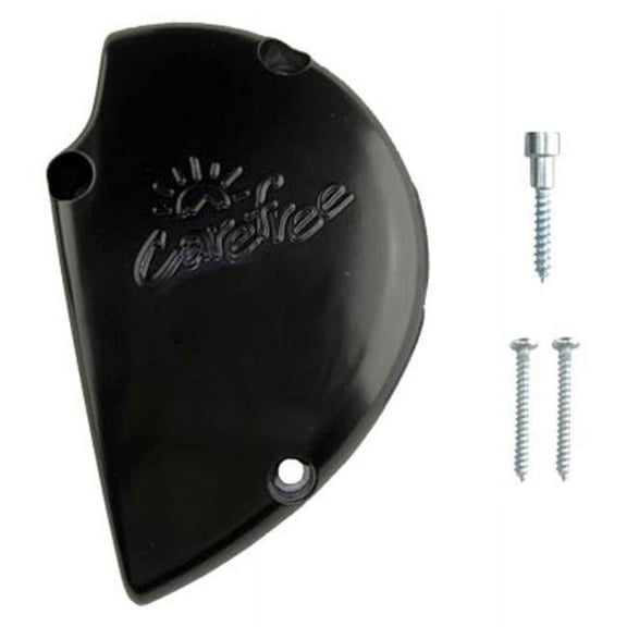 R001554BLK Left Hand Black Plastic Fascia End Awning Caps