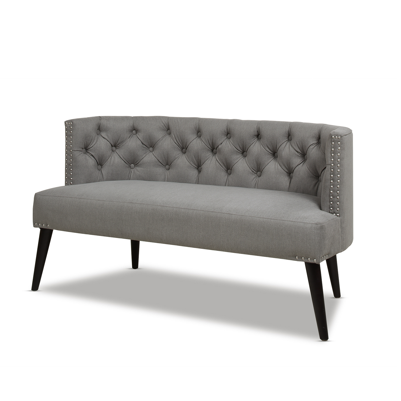 Jennifer Taylor Home Celine Tufted Settee Nailhead Accents,