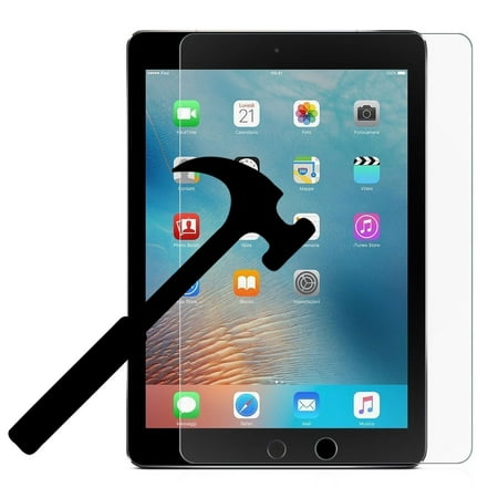 New iPad 9.7 inch (2018/2017)/iPad Pro 9.7/iPad Air 2/iPad Air EpicGadget Tempered Glass Screen Protector Apple Pen Compatible Clear Anti Scratch 9H Hardness Tempered Glass Screen