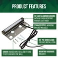 thumbnail image 3 of 10-Pack GKOplus Frosted Lens Hardscape Light, Retaining Wall Light, 6.8 Inches, 22pcs Integrated 2700K LED Chips, LED Step Light, Solid Die-cast Aluminum Housing, Low Voltage 12V AC/DC, UL Listed, 3 of 6