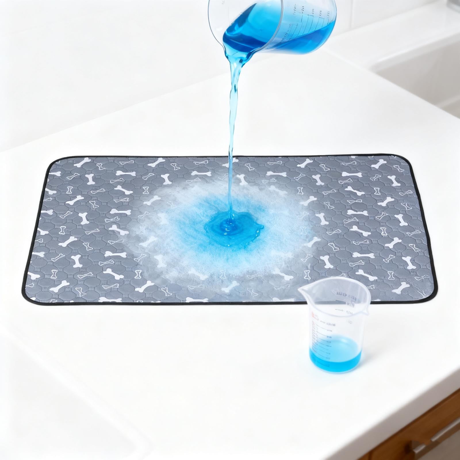 COM1950s Washable Pet Pee Pad,Reusable Dog Pad with Leak and Odor Proof,Highly Absorbent and Durable for Indoor Pet Use,Easy Clean Design for Adult Dogs