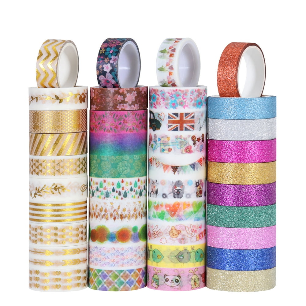 NUOLUX 40 Rolls Pattern Decorative Tape Washi Masking Tape