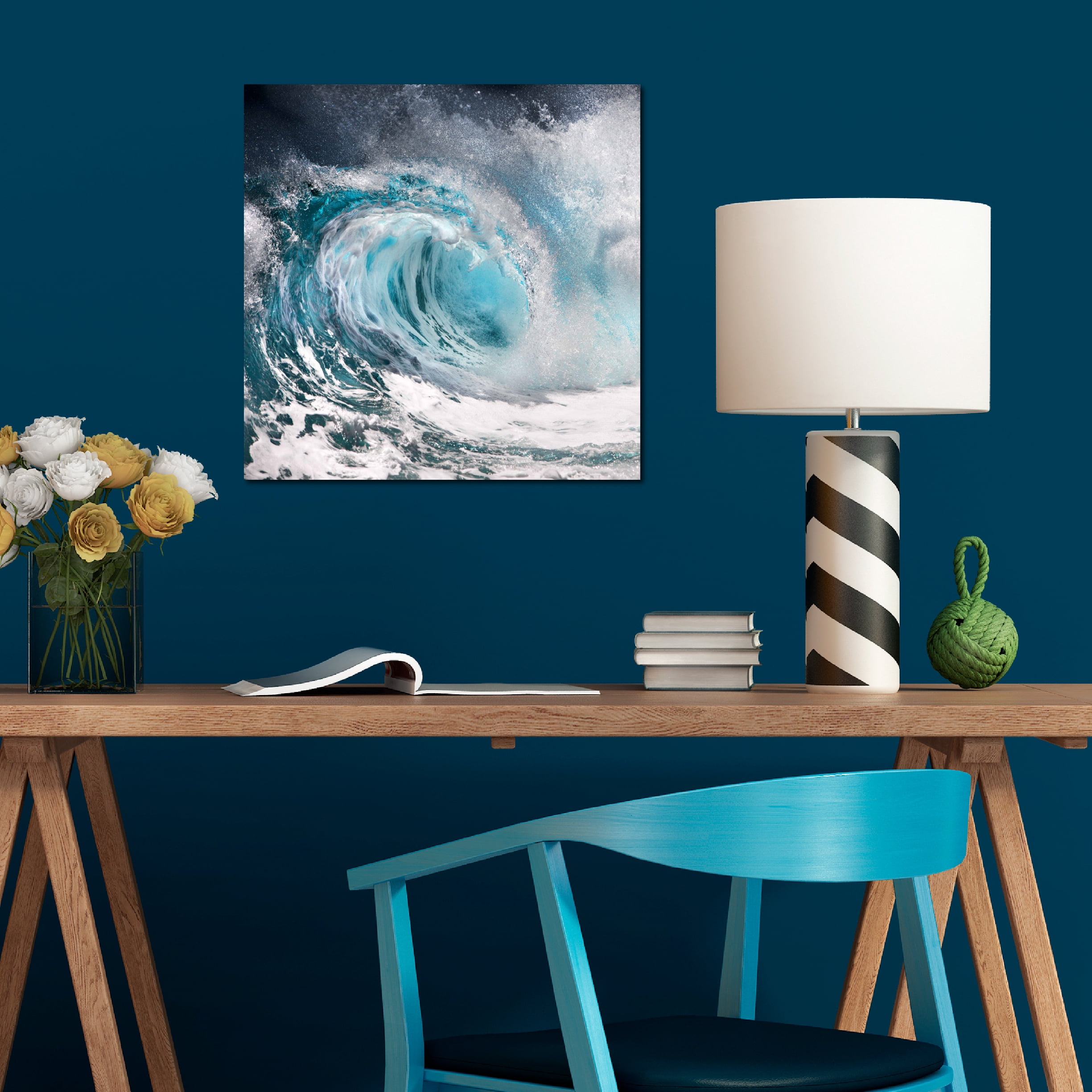 Thunder Wave Gallery-Wrapped Canvas Wall Art, 30x30