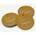 thumbnail image 3 of Inkdotpot Love Is Sweet Wedding Bottle Tag Real Silver Foil Favor Hang Tag 100 Pack, 3 of 7