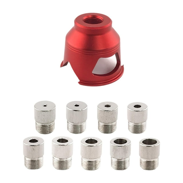 Perforadora de posicionamiento, perforadora vertical, guía de broca para espiga portátil, accesorios, localizador de brocas para agujeros rectos de Rojo