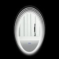 thumbnail image 6 of CHLOE Lighting Back Lit Oval TouchScreen LED Mirror 3 Color Temperatures 3000K-6000K, 6 of 10