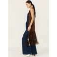 thumbnail image 2 of Shyanne Women's Faux Suede Long Fringe Vest - SWSP23V47-DKBN XX-  US, 2 of 4