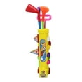 thumbnail image 3 of Juego de golf para niños de 12 piezas con bandera numerada, juego de jardín con pelotas. Amarillo, 3 of 9