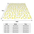 thumbnail image 3 of Zufioo Yellow Lemon Leaves Fleece Blanket Queen Size,Plush Bed Blanket,Ultra Soft Throw Blanket,Plush Fuzzy Cozy Blanket Perfect for Bed,Couch-80"x60", 3 of 7