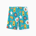 thumbnail image 4 of PatPat Toddler Pajamas Viscose from Bamboo Boys Snug Fit Pajamas Kids Short Sleeve Graphic Top & Pj Pants Breathable Sleepwear Sets, Turquoise, 3T, 4 of 9