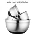 thumbnail image 3 of Promotion Stainless Steel Mixing Bowls With Lids and Non-Slip Silicone Bottom Kitchen Utensil Bowl For Salad Bread Pastries Cake Bowl, 3 of 5