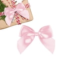 thumbnail image 2 of 2.5 Inch Polyester Waist Bow, Decorative Tape Bow for Gift Wrapping and Craft Projects, 1PC (Light Pink), 2 of 5