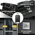 thumbnail image 6 of Skyway Luggage Silverton 28" Hardside 8-Wheel Large Check-In Expandable Spinner with TSA Lock, 6 of 10