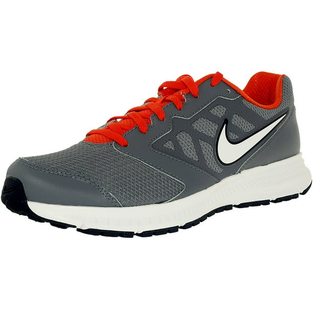 Nike Men's Downshifter 6 Grey/Metallic Platinum/Orange/White AnkleHigh