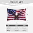thumbnail image 5 of Haiem Pillowcase for Hair and Skin Queen - USA Eagle with Spread Wings Printed Soft Pillowcase with Envelope Closure-14"x20", 5 of 8