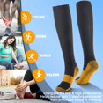 thumbnail image 6 of 6 Pairs Copper Compression Socks for Women & Men Circulation 15-20 mmhg, Best Support for Medical, Running, Nursing, 6 of 7