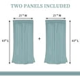 thumbnail image 4 of Christmas Tree Rod Pocket Blackout Curtains for Boy Girl Bedroom, Xmas Winter Snowflake Fir twigs and Red Love Heart Light Filtering Window Drapes for Living Room Home Decor Privacy, 42x63 inch, 4 of 6
