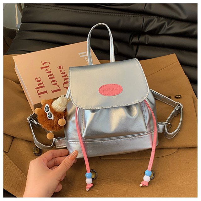2025 Nuevo modelo retro lindo mochila de mezclilla para chicas, mochila pequeña para estudiantes, mochila mini de moda ins.