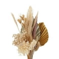 thumbnail image 2 of Arreglo floral con hojas de palma y flores secas naturales de estilo bohemio. Oro, 2 of 7