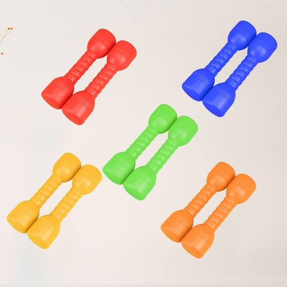 WHAMVOX  10 PCS Dumbbells Kids Barbell Children's Fitness Exercises Small