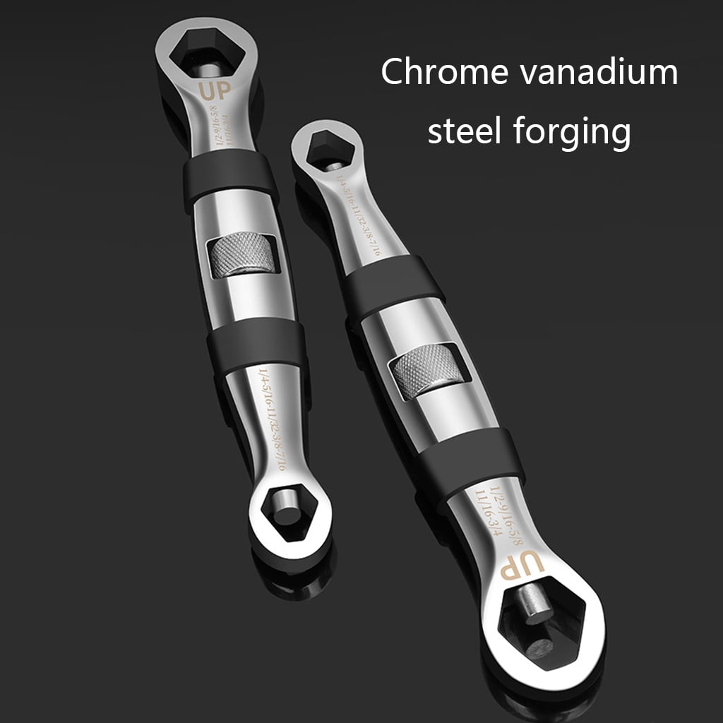 23-IN-1 Adjustable Wrench Multi Functional Flexible Type Pocket Wrench 1/4-inch to 3/4-inch 7mm to 19mm
