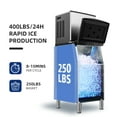 Simzlife 400Lbs/24H Commercial Ice Maker Machine, Freestanding/BuiltIn