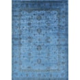 thumbnail image 1 of Ahgly Company Indoor Rectangle Mid-Century Modern Blue Oriental Area Rugs, 2' x 3', 1 of 6