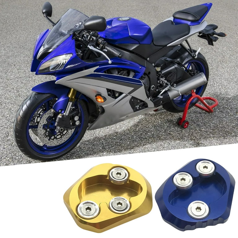 Motorcycle Support Stand Side Kickstand Pad Anti-slip Plate