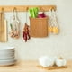thumbnail image 4 of Cesta colgante de pared tejida de plástico, contenedor funcional, cubo hecho a mano, cesta para ajos, organizador de verduras para cocina y baño., 4 of 7
