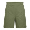thumbnail image 5 of Yievot Dress Shorts for Women Button Bermuda Shorts Summer Business Casual Office Shorts with Pockets, 5 of 9