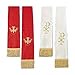 thumbnail image 3 of Christian Brands Fournitures d'Église LC021 Étole Réversible Jacquard Rouge et Blanc, 3 of 3