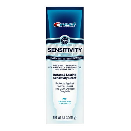 Crest Sensitivity Treatment & Protection Smooth Mint Toothpaste, 4.2 oz