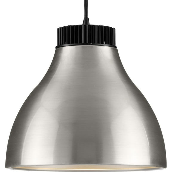 Radian LED Collection Modern Brushed Nickel Metal Pendant