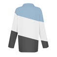 thumbnail image 5 of biudgviw Top for Women Turndown Collar 3/4 Sleeve Trendy T Shirts Dressy Plus Size Casual Tee Work Office Fall Tunic Blouses, 5 of 6