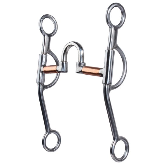 Professional's Choice Loomis Correction Silver Horse Bit - 5 1/8" Mouthpiece, 8 1/2" Shank