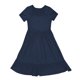 thumbnail image 4 of Vestido informal de playa con cuello cuadrado y pliegues en línea A para mujer - Tejido transpirable, estilo versátil, sandalias/zapatillas deportivas - Tallas S-XL para vacaciones, 4 of 4