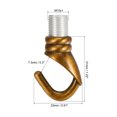 thumbnail image 2 of Uxcell Alloy Ceiling Hook 23mmx31mm for Ceiling Pendant Light Plate Gold Bronze 2 Pack, 2 of 5