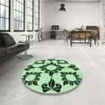thumbnail image 3 of Ahgly Company Indoor Rectangle Patterned Mint Green Area Rugs, 7' x 9', 3 of 6