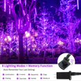 thumbnail image 4 of IBAOLEA 105FT 300LED Christmas String Lights Outdoor Indoor, Christmas Lights Xmas Tree Lights for Christmas Decorations Holiday Party, 8 Modes Purple Purple, 4 of 6