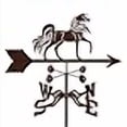 thumbnail image 3 of EZ Vane EZ1500-GR Weathervane à Cheval Arabe avec Support de Jardin, 3 of 4
