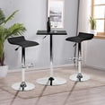 thumbnail image 2 of Taburete de bar Ajustable Juego de 2 sillas FurnitureR Altura Ajustable Negro, 2 of 6