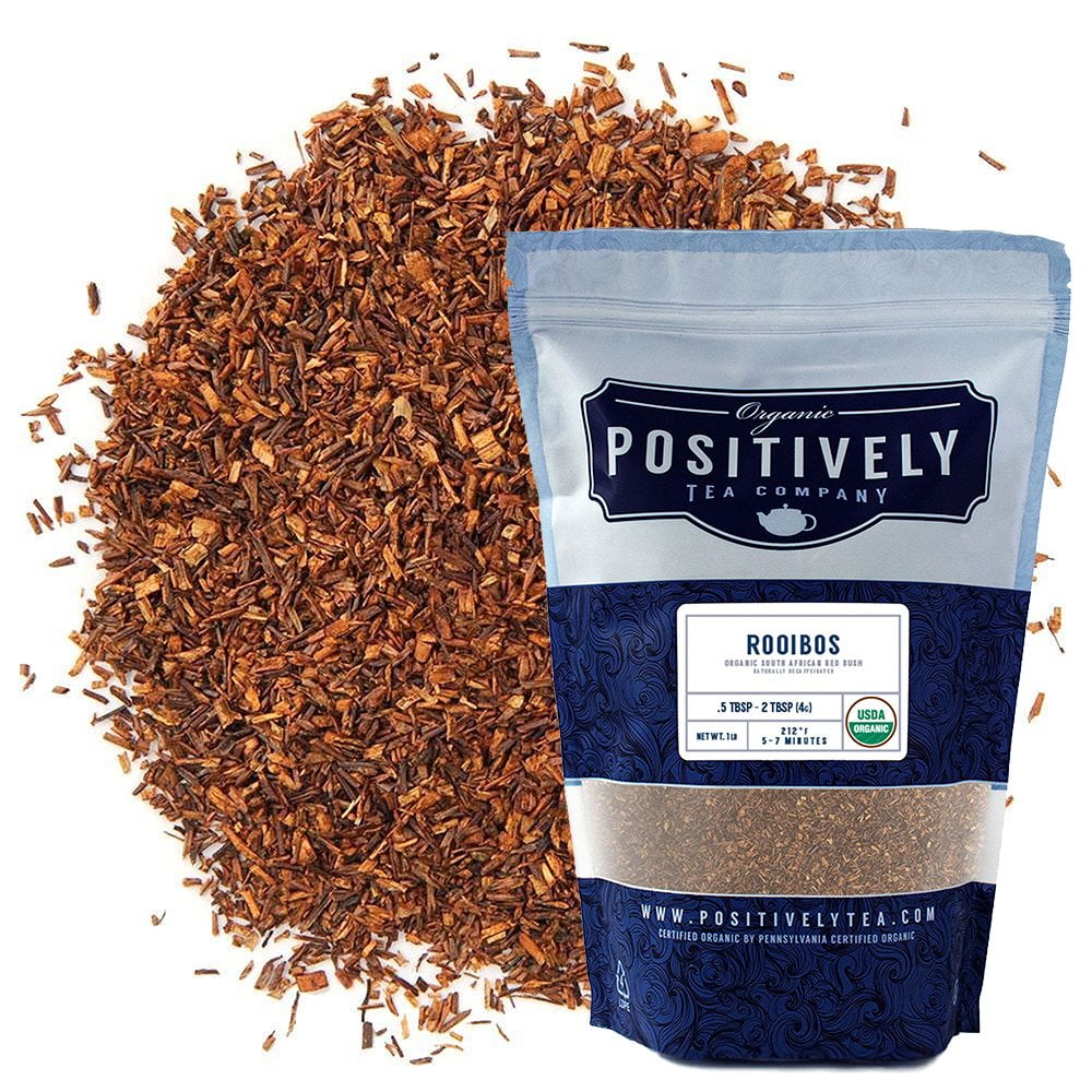 Positively Tea's Organic South African Rooibos Tea, Loose Leaf, 1 Pound Bag