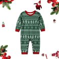 thumbnail image 1 of 2023 Famille Bébé Fille Tenue de Noël Imprimé Lettres Bébé Garçon Pyjama Coton Biologique Pyjama de Noël, 1 of 8