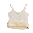 thumbnail image 1 of Jumpingount Ropa interior de mujer sin mangas Color sólido chaleco invierno clima frío térmico básico Top Base ropa más cálida cuello en V Prendas para la parte del cuerpo Blanco Tamaño libre, 1 of 6