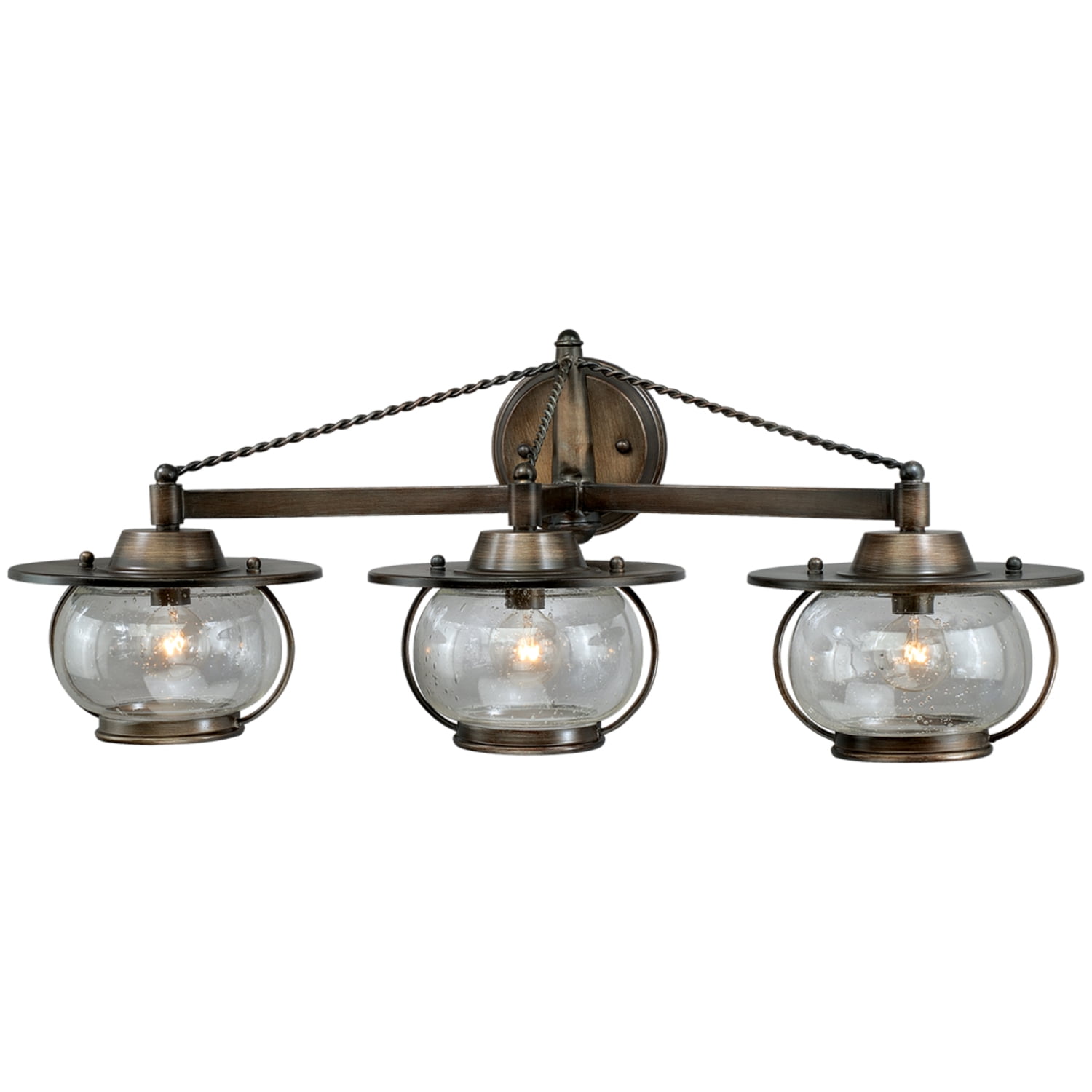 Vaxcel Jamestown Bronze Coastal Bathroom Vanity Light Fixture Com Vaxcel Jamestown Bronze Coastal, Nautical Style Vanity Lighting