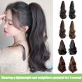 thumbnail image 3 of Extensión de pelo sintético de cola de caballo, postizo rizado largo/corto con pinzas, 35 cm/50 cm, apto para todo tipo de piel y rostro., 3 of 5