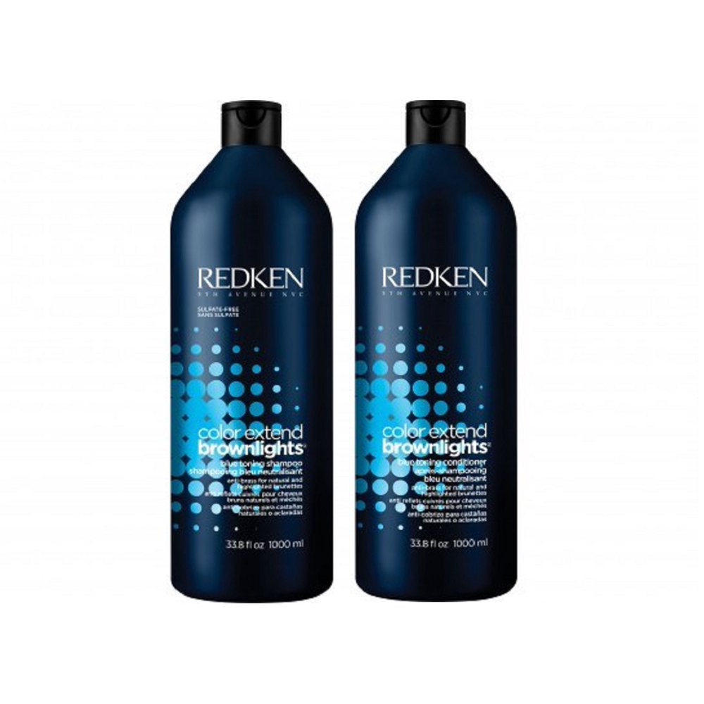 Redken Color Extend Brownlights Shampoo and Conditioner 1 Liter Duo Set