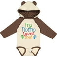 thumbnail image 3 of Inktastic Nonno Loves Me Boys or Girls Long Sleeve Baby Bodysuit, 3 of 5
