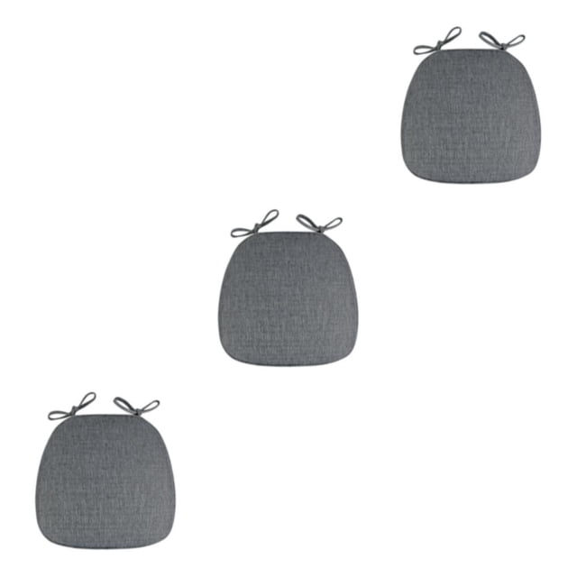 Guardoinrt Chair Cushion Pads Made With Polyester And Flax For Easy Cleaning And Durability Easy To Clean Chair Cushions Chair Pads darkgray 3Set